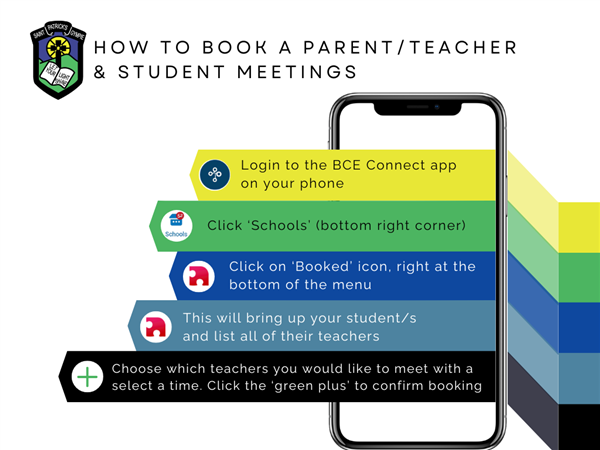 How to book a parent, teacher, student meeting
