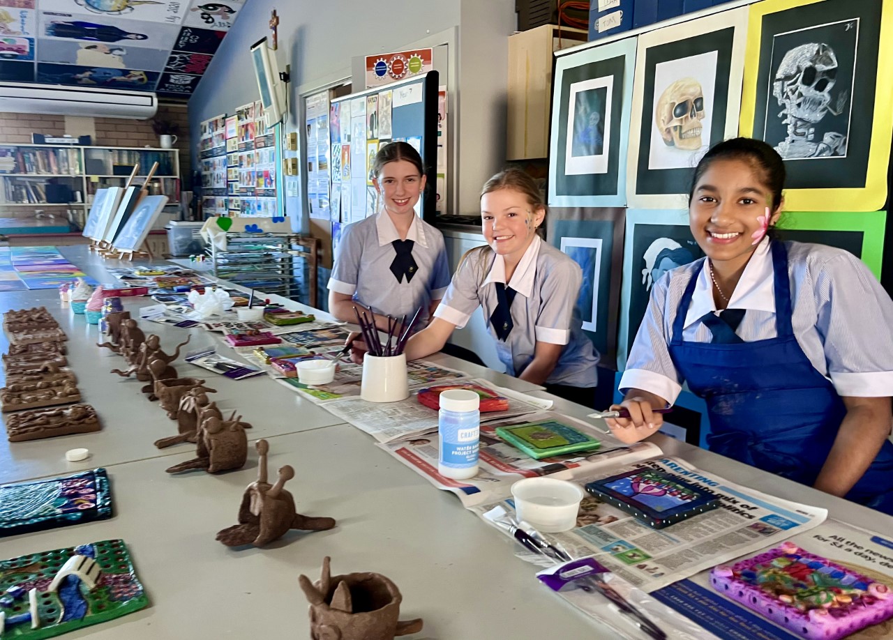 20220608 Open Day Yr 7 Art Varnishing Clay Tiles.jpg