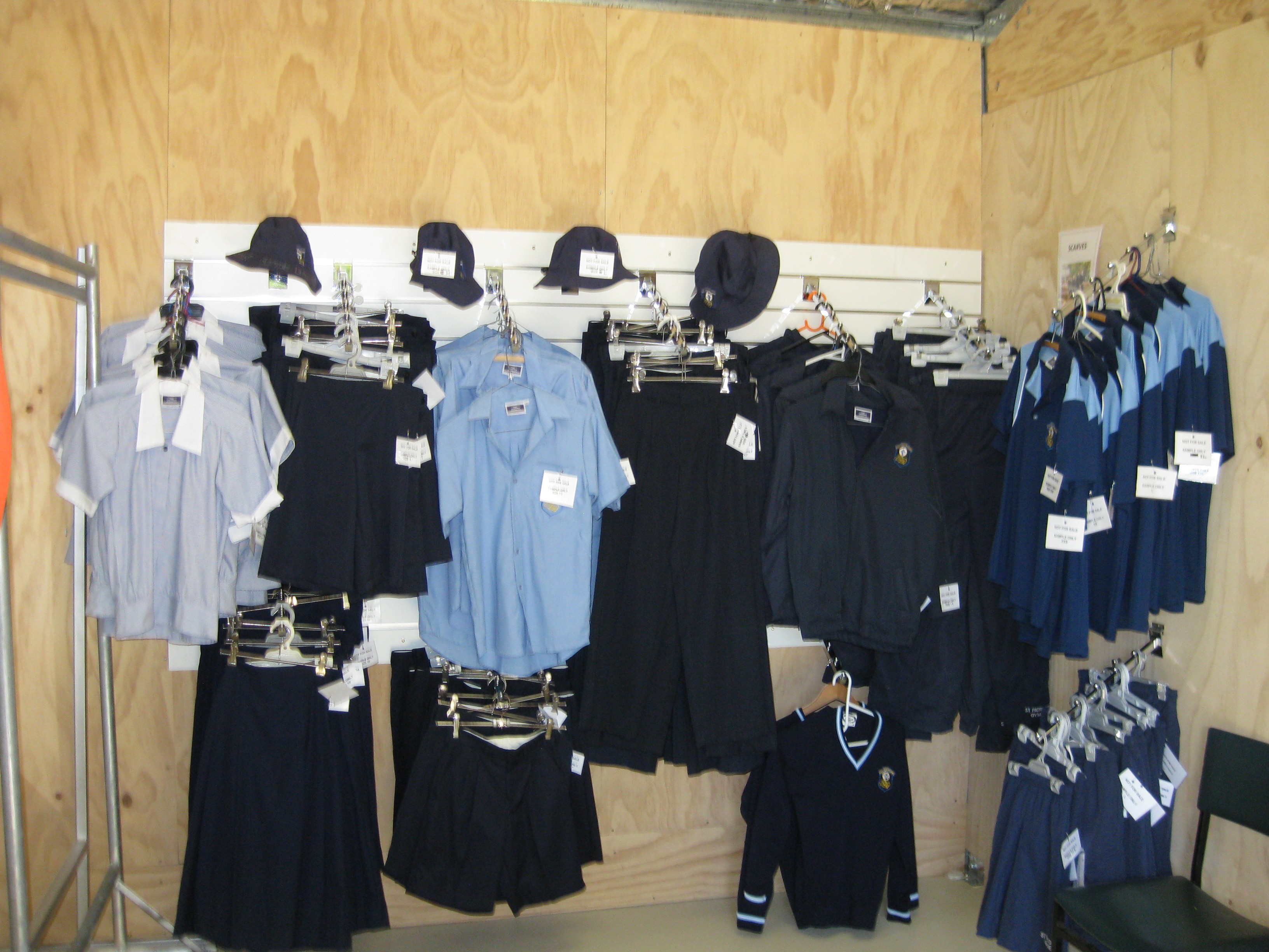 College uniform samples